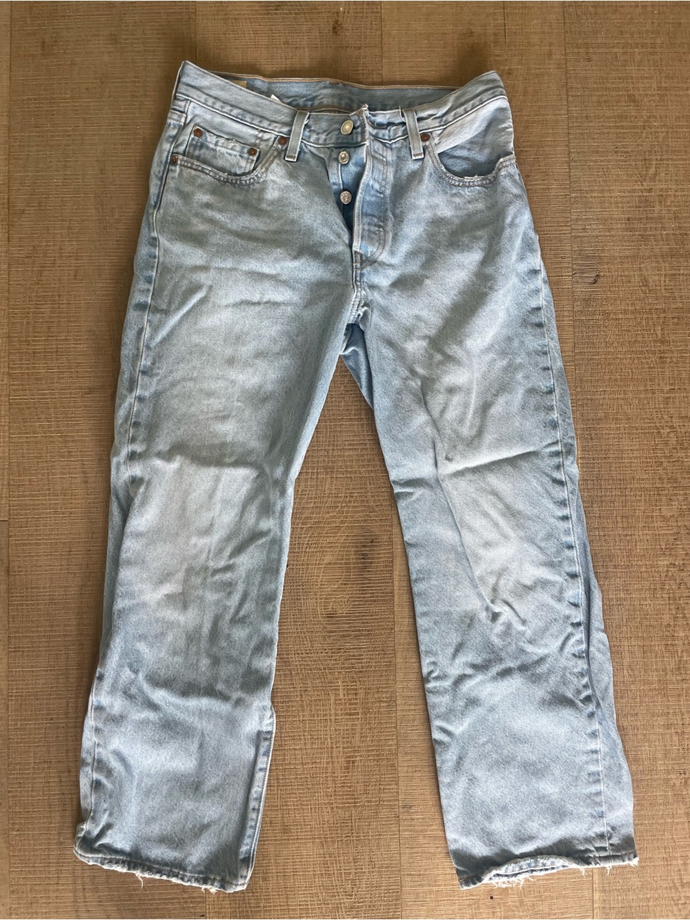 Levi's 501’s Light Blue Straight Jeans